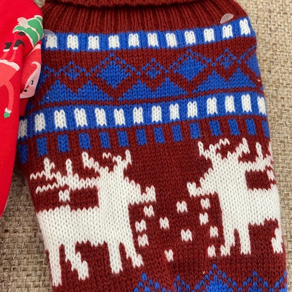 Pet Holiday Christmas pajama and reindeer sweater - Picture 3 of 7